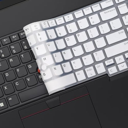 Keyboard Cover for Lenovo ThinkPad E16 Gen 1 16", Thinkpad T16 P16 P16v P16s Gen 2/Gen 1 16", Thinkpad L15 Gen 4/3 15.6" (Not Fit Thinkpad Z16, L15 Gen 2/1)-White - color: White