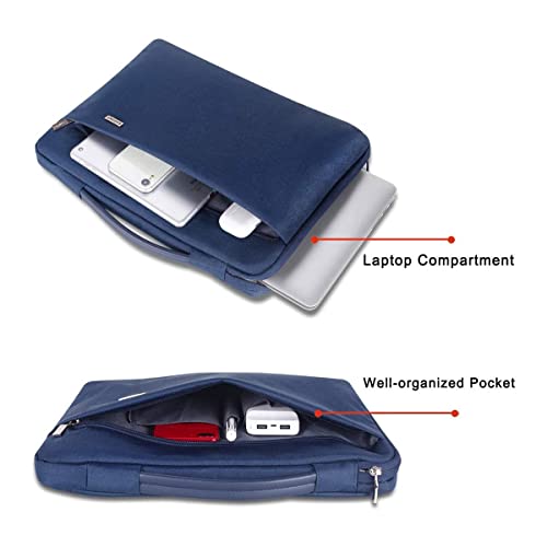 LANDICI 15.6-16 Inch Protective Laptop Sleeve with Handle, Blue | Waterproof computer cover for MacBook Pro 16 M1-M4 2019-2025 and 15.6-16 inch HP, Dell, Lenovo, Acer and ASUS laptops - color: Blue, size: 15.6-16 inch