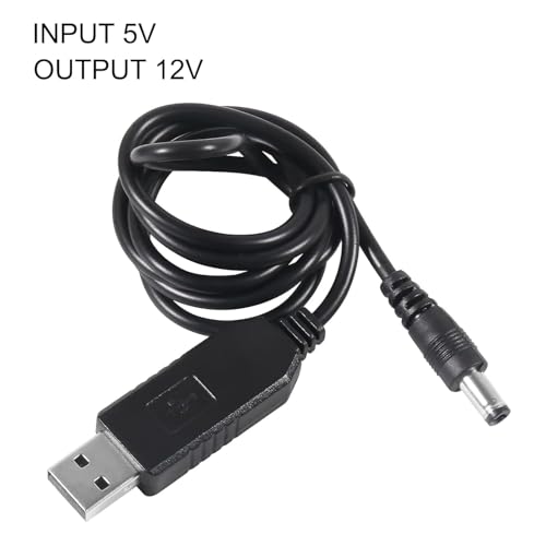 10pcs DC Connectors Plug Kit 5.5 x 2.1mm Connectors Kit Universal Laptop Input DC Plug Set Power Adapter Tips with Converter Cable 5V to DC 12V