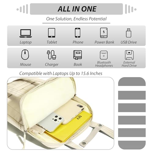 15.6 Inch Puffy Laptop Sleeve with Handle, Vertical Quilted Laptop Shoulder Bag with Luggage Strap, Compatible with 14-Inch Laptops, MacBook Pro/Air/Neo M5/M4/M3, for Women Travel Work (Yellow) - color: Yellow