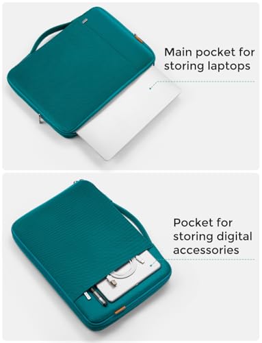 DOMISO 16 inch Laptop Sleeve Case Water Resistant Shockproof Protective Computer Bag for 16" Dell/HP Pavilion Envy/ThinkPad IdeaPad/ASUS Vivobook,Turquoise - color: Turquoise, size: 16 inch