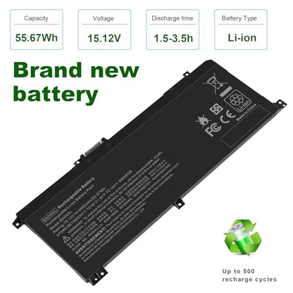 SA04XL Laptop Battery Compatible with HP Envy X360 15-DR 15-DR0010TX 15t-dr100 17t-cg100 17-cg100 Series Notebook L43248-541 L43248-AC1 L43248-AC2 L43267-005 SAO4XL HSTNN-OB1F HSTNN-OB1G HSTNN-UB7U - size: 10.04*3.94*0.2inch SA04XL