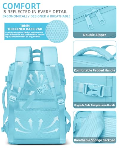 LARVENDER Carry on Luggage 22x14x9 Airline Approved, Expandable 20 Inch Hardside Large Suitcase with Wheels TSA Lock, Lightweigh PC+ABS Travel Carry-on Suitcases for Women and Men, Cotton Candy - color: Cotton Candy (XL-BP), size: 3 Piece Set (Backpack/20