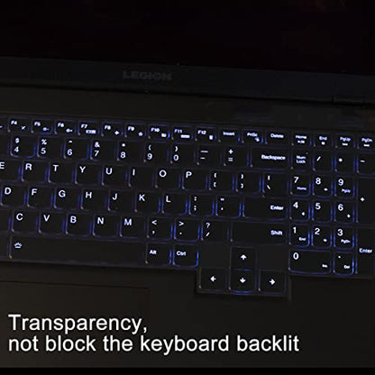 Keyboard Cover Skin for Lenovo Legion 5 5i 5p 5pi 7 7i Gen 9/8/7/6 15.6" 16" 17.3", Legion Pro 5 5i 7 7i 16" Gen 9/8/7/6, Legion Slim 5 5i 7 7i 15.6 16 Gen 9/8, LQQ 15.6" 16" Gen 9/8, US Layout - color: Clear