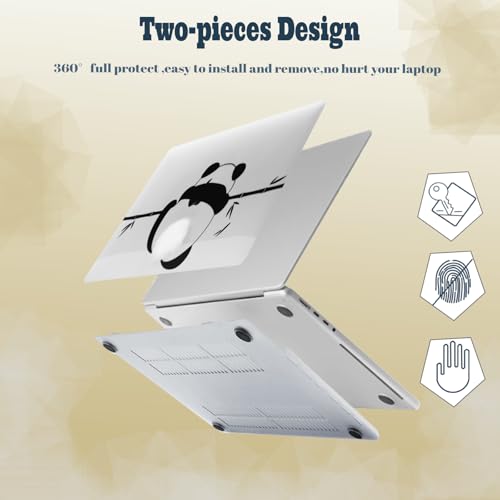Laptop Shell for MacBook Air 11 inch Case 2015 2014 2013 2012 2011 2010 Release Model A1465 A1370,Air 11.6" Snap on Protective Laptop Hard Case & Keyboard Cover,Cute Panda - color: Cute Panda, size: Air 11" 2010-2015(A1370/A1465)