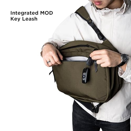 ALPAKA Metro Backpack 12L Compact Laptop Backpack Army Green | Laptop Sleeve Fits 14-inch Laptop, Internal Water Bottle pocket for Men and Women, Weatherproof Fabric Axoflux 300D - color: Army Green-axoflux 300d