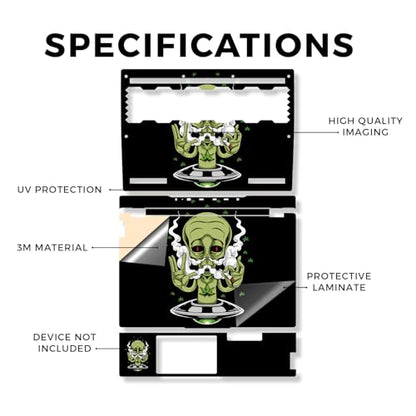 Laptop Skin Compatible with Lenovo Legion 5 Gaming Laptop (15IRX9) 2024 - Come in Peace - Premium 3M Vinyl Protective Wrap Decal Cover - Easy to Apply | Crafted in the USA - color: Come In Peace, size: Legion 5 Gaming (15IRX9) 2024 Full Cover Skin, style: