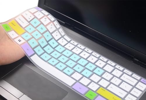Keyboard Skin Compatible with HP Pavilion x360 14" Touch-Screen 14M-BA/BF/BW/CD/DH Series 14-DH2075NR, HP 14" 14-BA/BF/CM/CF/CE/BW/FQ/DQ/DK/DH/DS/DG/DF Series Laptop (Mix Colors) - color: Mix Colors