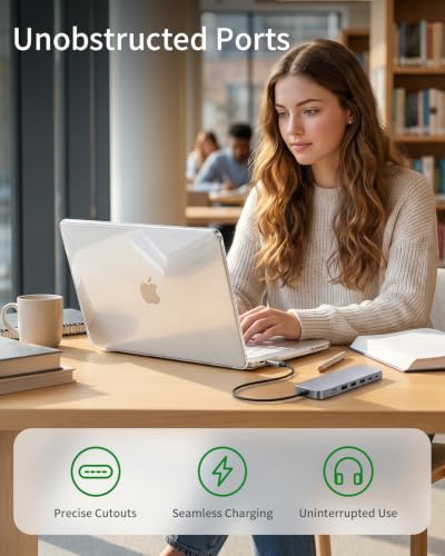Glossy Clear Laptop Case Compatible with MacBook Neo 13 inch 2026 | 13-in Mac Model A3404, A18 Pro Chip, Ultra Thin Hard Shell Cover Protect from Scratches, Shiny Transparent Display Logo - color: Crystal Clear, size: MacBook Neo 13"