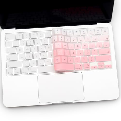 Keyboard Cover for 2026 New MacBook Neo 13 inch with Apple A18Pro Chip/A3404, MacBook Neo 13.0'' A18 Pro Accessory, US Layout Keyboard Skin-OPink - color: OPink