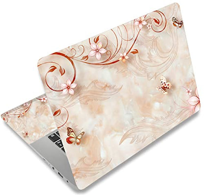 Laptop Notebook Skin Sticker Cover Decal Fits 12 13 13.3 14 15 15.4 15.6 inch Laptop Protector Notebook PC | Easy to Apply, Remove and Change Styles (Flower Vine) - color: Flower Vine