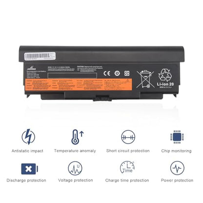9 Cell 57++ New Battery Replacement for Lenovo ThinkPad T440P T540P W540 W541 L440 L540 45N1152 45N1153 0C52864 11.1V 8960mAH1