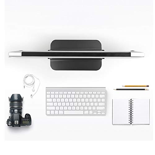 DrewChan Aluminum Vertical Stand with Adjustable Width Base, Fits All MacBook, Surface, Chromebook and Gaming Laptops (up to 17.3 inches), Black