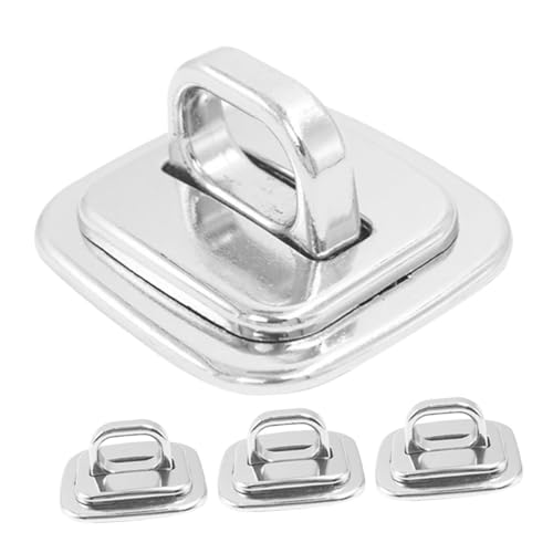 DOITOOL 4PCS Laptop Cable Lock Anchor Base Plate Security Mount for Keyed Combination Locks Versatile and Compatible with Multiple Brands for Office Study and Travel Use