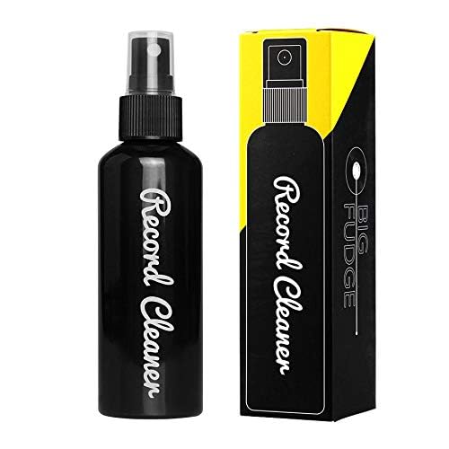 Big Fudge Record Cleaning Solution for Vinyl Records - 100ml (3.4oz) - LP Cleaner Fluid Refill Bottle for 4-in-1 Cleaning Kit - w/Fine Spray Nozzle - style: Solution Refill