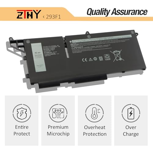 41Wh 293F1 M69D0 Battery Replacement for Dell Latitude 7330 7430 7530 5330 | 5430 5530 Latitude 5330 2-in-1/7330 2-in-1/7430 2-in-1 Precision 3570 Laptop P133G P134G P135G H4PVC 8WRCR Y86WG 11.25V 3Cell - size: 9.13*3.62*0.20 inch 293F1
