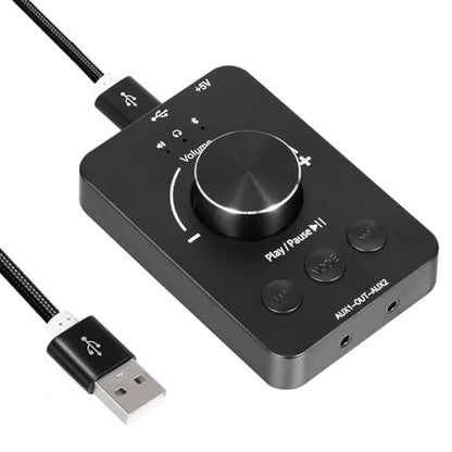 Docooler Volume Control Knob, USB Computer Volume Controller with One-Click Mute Function and 3 Volume Control Modes, Plug and Play, USB Volume Knob Multimedia Controller for PC, Laptop