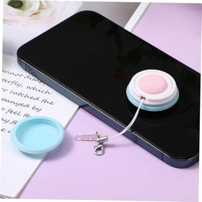 PartyKindom 6Pcs Screen Cleaning Cloths Macaron Phone Lens Cleaner Portable Eyeglass Clean for Phones Screens Cameras Convenient Key Hanging Decor