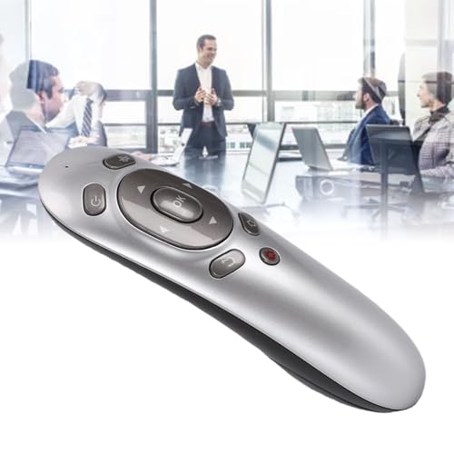 GOWENIC Wireless Presentation Clicker, 2.4G Accurate Remote Control Motion Sensing Ergonomic Design Computer Presenter with USB Receiver for Computer Laptop