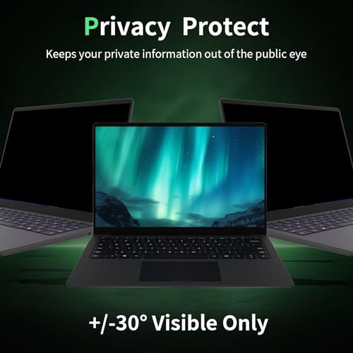 노트북 프라이버시 스크린 15.6 Inc 16:9 화면 비율 액정보호필름, 눈부심 방지 블루 라이트 노트북 화면 프라이버시 쉴드 탈착식 15.6인치 필터 레노버 HP 델, 에이서 에이수스 씽크패드 엔비 Xps용 - size: Non-Magnetic 15.6" 16:9 Aspect