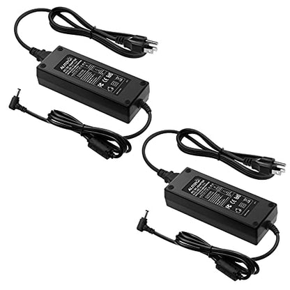 ALITOVE 10A 12V Power Supply AC/DC Adapter 100-240v 50/60HZ to 12V 120W | 2-Pack 12V 10A Power Supply with 5.5x2.5mm DC Plug, 12V DC Power Supply 10Amp for LED Strip Light CCTV Camera LCD Monitor - size: 2 Pack (Standard Version)