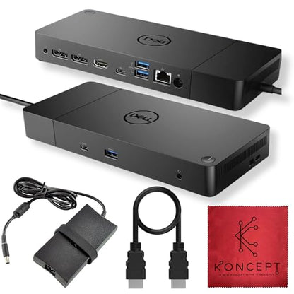 WD19 Dell Docking Station USB C - Dual Monitor with 180W & HDMI Cable, Dual DisplayPort Dock - Laptop Docking Station (Renewed)