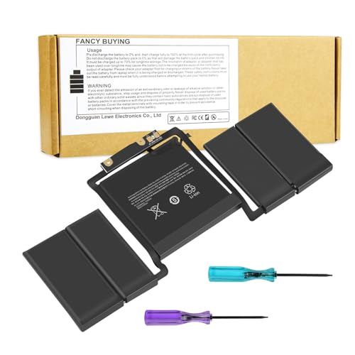 Fancy Buying MacBook pro A1819 A1706 Replacement Battery for MacBook Pro 13 inch A1706 Late 2016 Mid 2017, EMC 3071, EMC 3163 Laptop Battery NO. MPDK2LL/A, MPXW2LL/A, MPXX2LL/A, MQ002LL/A - size: 9.33*4.2*0.28inch A1706