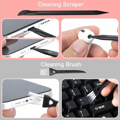 2 Pack Screen Cleaner Spray and Wipe for Laptop Monitor and Car Screens, Phone Touchscreen Mist Cleaning Kit for Cellphone, Tablet, PC, Computer, LCD, Eyeglass, iPhone, iPad, Mac Pro - Grey and Pink - color: Grey, Pink