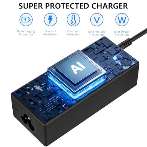 45W 19.5V 2.31A 741727-001 Laptop Charger Compatible with HP is 13252 213349-009 Pavilion 15 Notebook 740015-003 741553-850 HSTNN-DA40 TPN-LA15 Blue Tip Smart AC Power Adapter