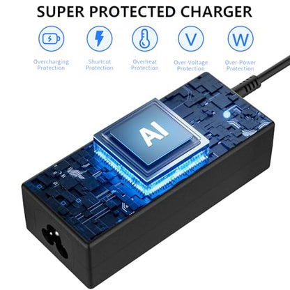 45W 19.5V 2.31A 741727-001 Laptop Charger Compatible with HP is 13252 213349-009 Pavilion 15 Notebook 740015-003 741553-850 HSTNN-DA40 TPN-LA15 Blue Tip Smart AC Power Adapter