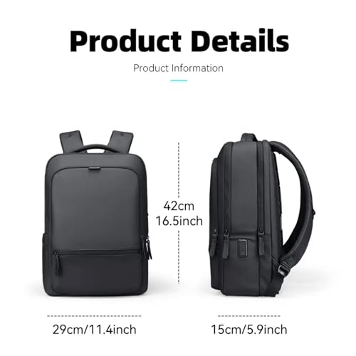 TREKON Business Laptop Backpack, Water-Resistant, USB Charging Port, Multiple Organization Pockets, Fits 15.6" Laptop, College, Travel & Work Bag