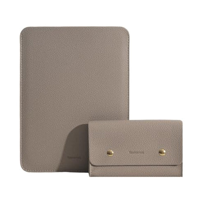 PU Leather Padded Laptop Sleeve Bag 14Inch Compatible with New MacBook Pro 14, Surface Laptop 13.5, Old MacBook Pro 13 with Charger Pouch Color Camel - color: Camel, size: MacBook Pro 14