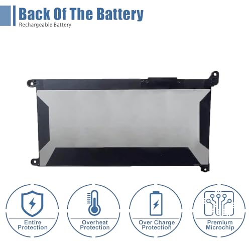 42Wh JPFMR Laptop Battery Replacement for Dell Chromebook 3100 3400 2-in-1 | Compatible with Dell Chromebook 5488 5493 5593, Replaces 16DPH 65N6H 7T0D3 07GDY 7MT0R DN33X RDNP5, 11.4V 3500mAh Battery - size: 7.58*4.10*0.26 inch JPFMR