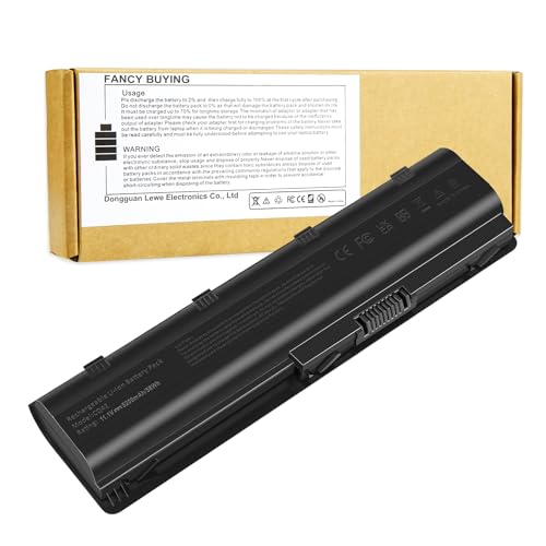 Spare 593553-001 593554-001 MU06 MU09 Laptop Battery for HP Pavilion DM4 G4 G6 G7 DV3-4000 DV5-2000 DV6-3000 DV7-6000 Compaq Presario CQ32 CQ42 CQ43 435 436 HSTNN-Q62C HSTNN-CBOW HSTNN-IB0N - size: 8.07*2.05*0.83inch CQ42