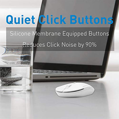 Macally Compact Bluetooth Keyboard and a Comfortable Bluetooth Mouse, Office Essentials