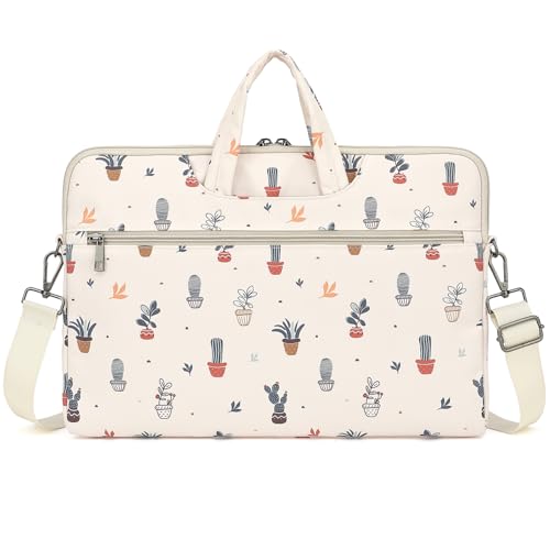 DACHEE Laptop Shoulder Bag for 15 Inch/15.6 Inch Macbook Pro - color: Potted Plant(07)
