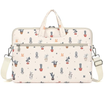 DACHEE Laptop Shoulder Bag for 15 Inch/15.6 Inch Macbook Pro - color: Potted Plant(07)