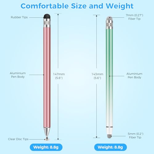 10PCS Stylus Pen for Touchscreen, Compatible with All Touch Screen Devices | High Precision Sensitivity Stylus Pen for iPad/iPhone/Samsung/Android - color: 10-Pack Mix