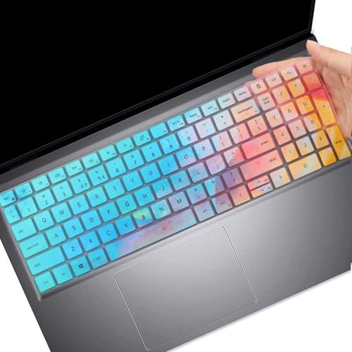 Keyboard Cover for Dell 15 Laptop DC15250 DC15255, Dell 16 DC16250 DC16251 & 16 Plus/16 Plus 2-in-1 DB06250 DB16250 DB16255 & Dell Pro 15 Essential PV15250 PV15255 US Layout Keyboard Skin-Colorfu - color: Colorfu