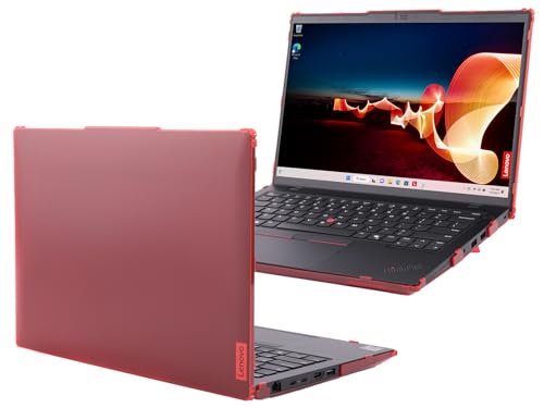 mCover case ONLY Compatible for 2024-2025 14" Lenovo ThinkPad L14 Gen 5 Series Windows Notebook Computers(NOT Fitting Any Other Lenovo Models)- Red - color: Red