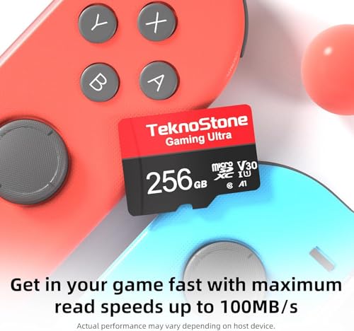 256GB Gaming MicroSDXC TF Memory Card with Adapter 1 Pack | 100MB/s Read 50MB/s Write UHS-I C10 U3 V30 A1 for Nintendo Switch 1 Steam Deck ROG Ally Console Tablets Phone - size: Gaming 256GB