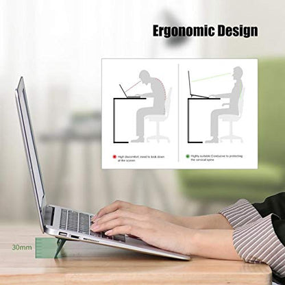 Mini Portable Laptop Stand, Invisible Notebook Holder, Adjustable Cooling Stand, Tablet Desk Holder, Support for Maxbook