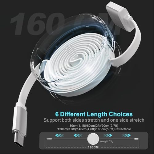 140W USB-C to Magnetic 3 Cable,5.3FT Compatible with Magsafe 3 Cable for MacBook Air 2024 M3 13/15inch, 2023/2022 M2, Pro 2024/2023 M4/M2 Pro & Max 14" 16", 2021 M1 & Max 14" 16" White - color: pearl white