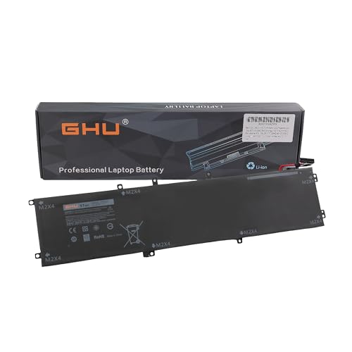 GHU 6GTPY Laptop Battery 97Wh 11.4V 6-Cell Replacement for Dell XPS 15 9560 9550, Precision 5510 5520 M5520, Compatible with 5XJ28 H5H20 5D91C - style: 97Wh/XPS 9560