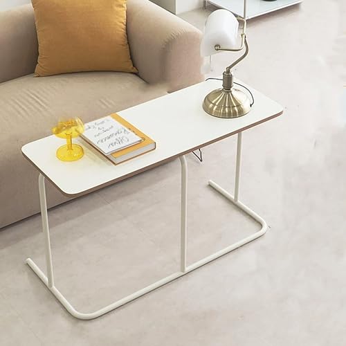 Hospital Bed Tables Particleboard Nightstand, Laptop Bedside Table, C Shaped Side Table, Home Work Sofa Side Table with Silent Feet for Home, Hospitals(90x35x60.5cm) - size: 90x35x60.5cm