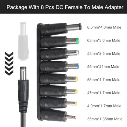 USB C to DC 5.5mm x 2.1mm Power Cable Cord, USB C Input to DC 12V Out Charging Cable, Work with PD Charger and PD Power Bank, Output DC 12V 3A MAX 36W - size: USB to DC 12V
