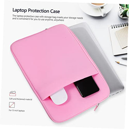 TEHAUX Laptop Case Shockproof Sleeve with Storage Pocket Lightweight Carrying Cover for Women for Work and Travel Stylish Design