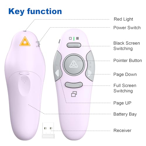 QUI Presenter Remote Bundle | One USB A Blue & One USB A Purple