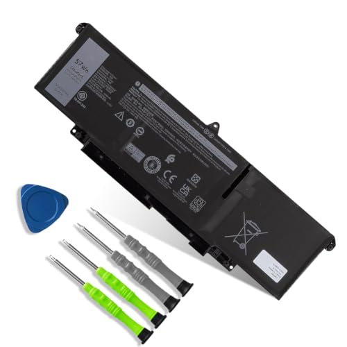 66DWX Laptop Battery Replacement for Dell Latitude 7340 7350 7440 7450 7640 7650 Series Notebook WW8N8 086D0Y 86D0Y 00HYH8 0HYH8 0CTJJ6 11.4V 57Wh 4878mAh - size: 10.51*3.52*0.25 inch 66DWX