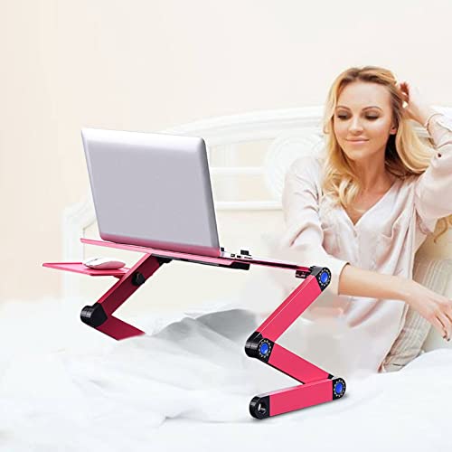 Greensen Laptop Stand，Cooling Fans Foldable | Adjustable height and angle with rotating joints,Two anti-slip buckles secure laptop,Aluminum alloy